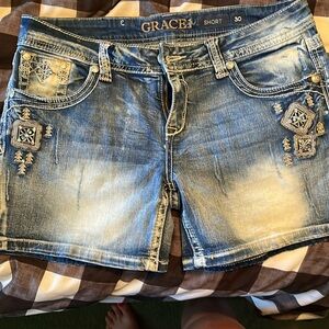 Grace in LA jean shorts size 30